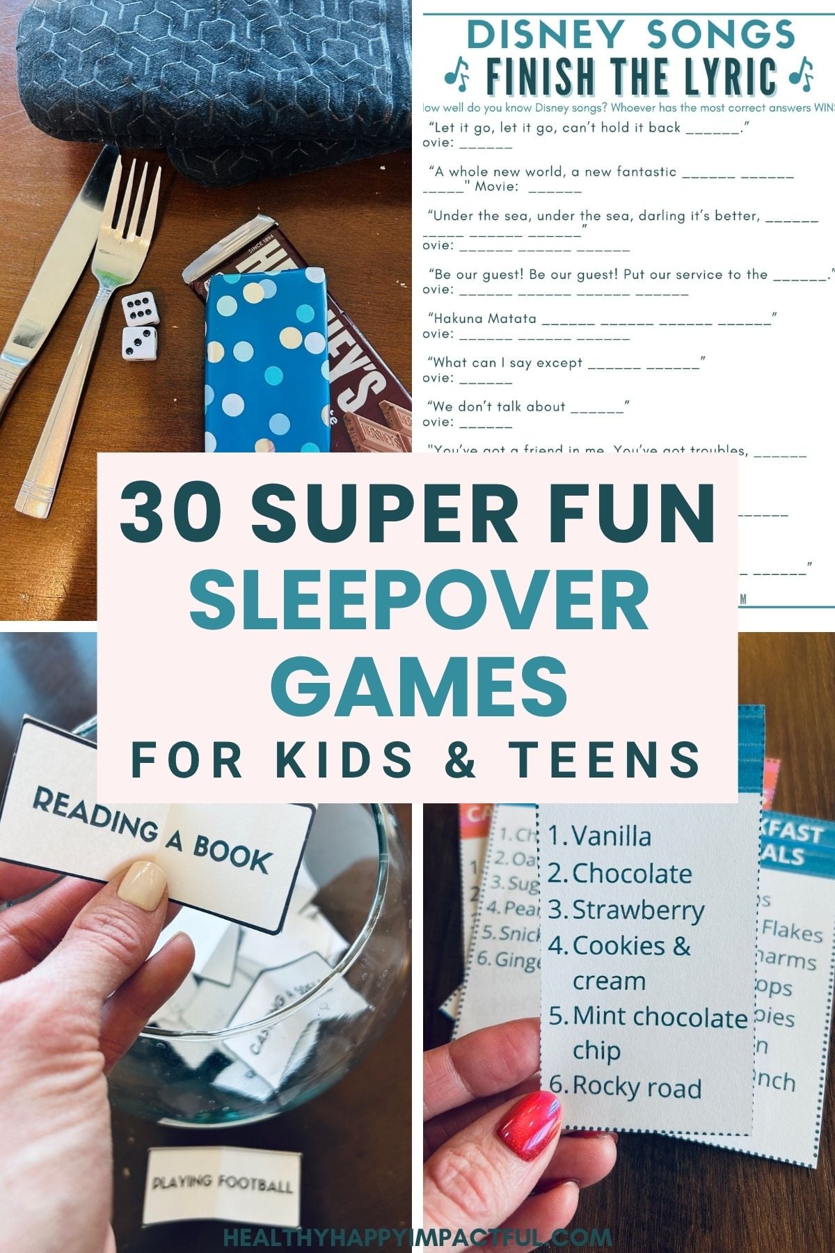 fun games to play at a sleepover; ideas; for kids and teens
