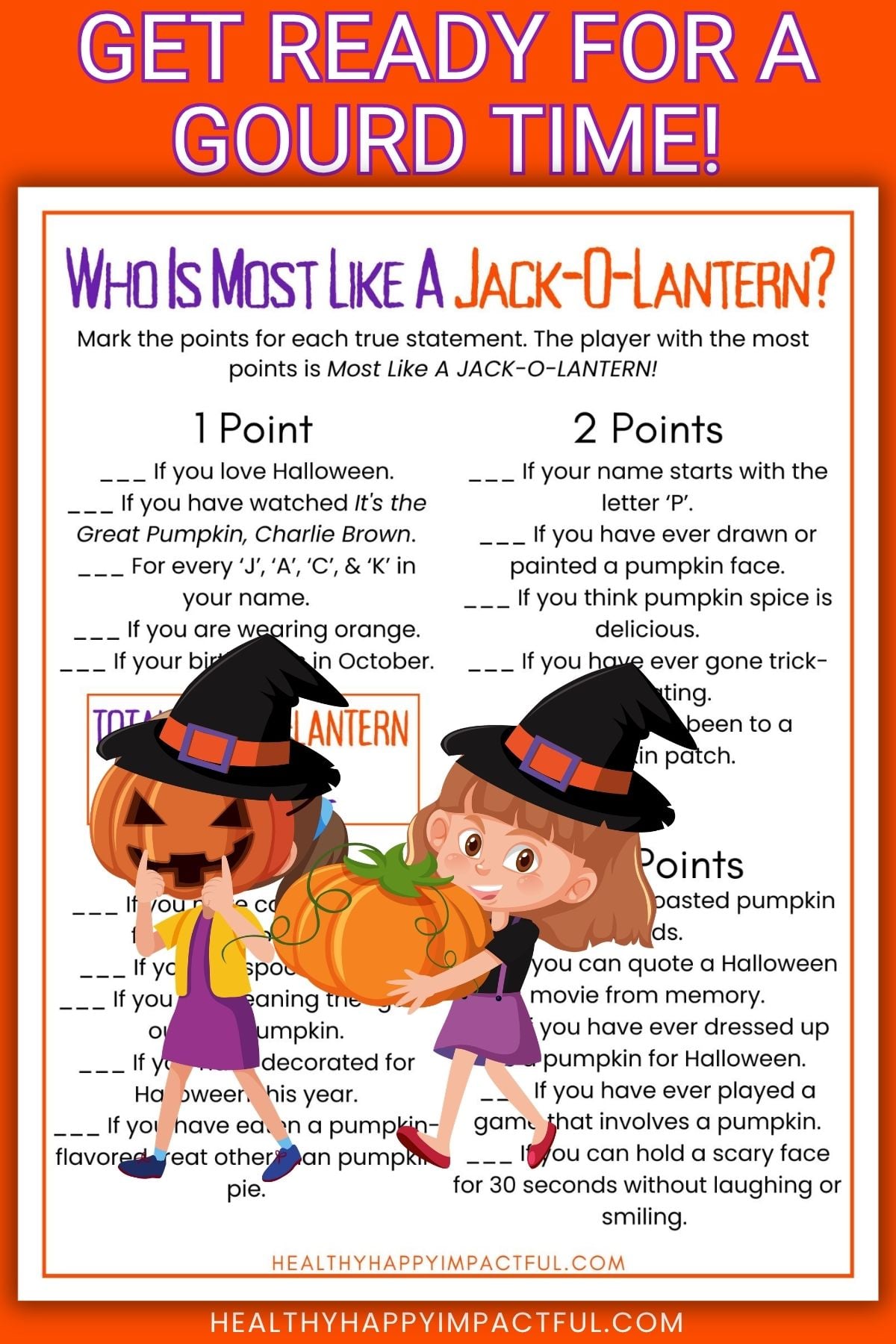 who is most like a jack-o-lantern free printable Halloween activity for kids