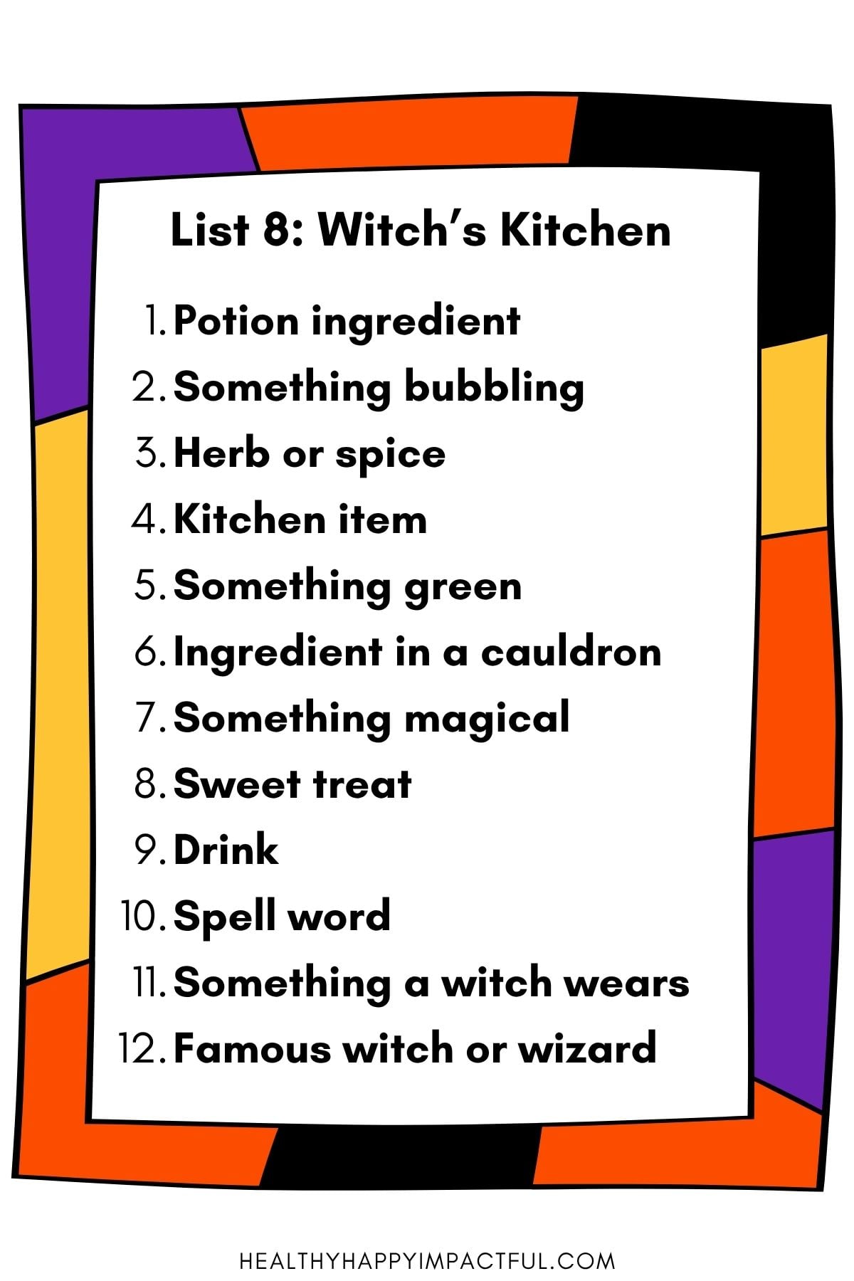 witch's kitchen list