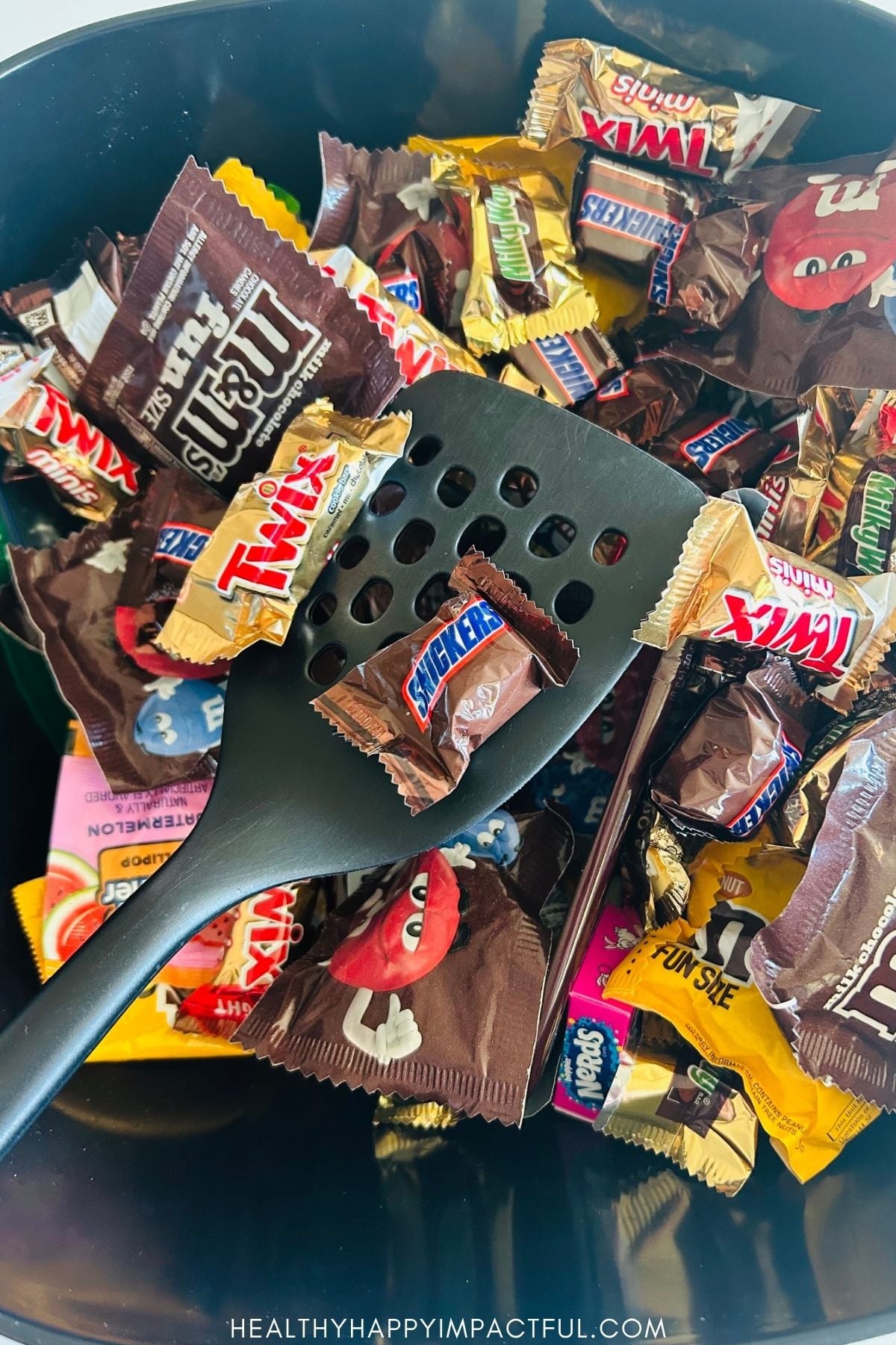 chocolate bars in a bowl