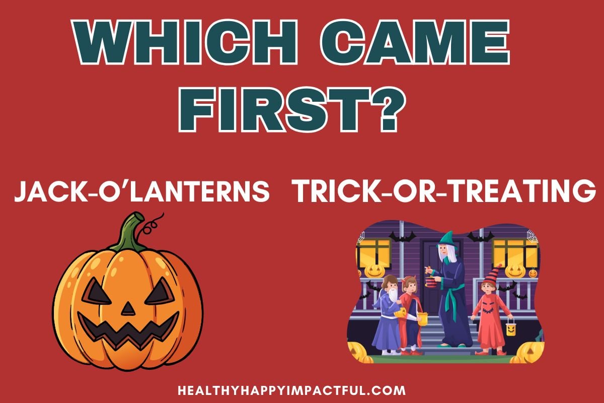 jack o lanterns or trick or treating