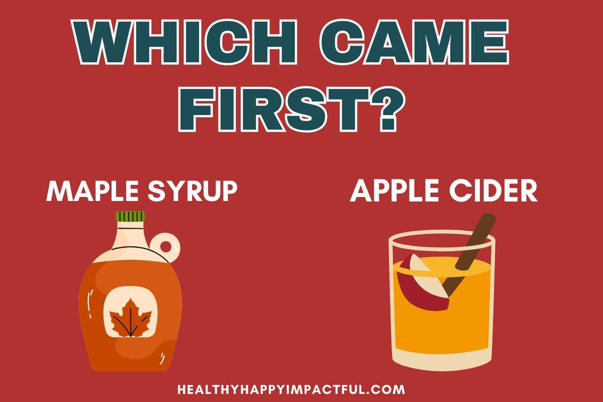 maple syrup or apple cider