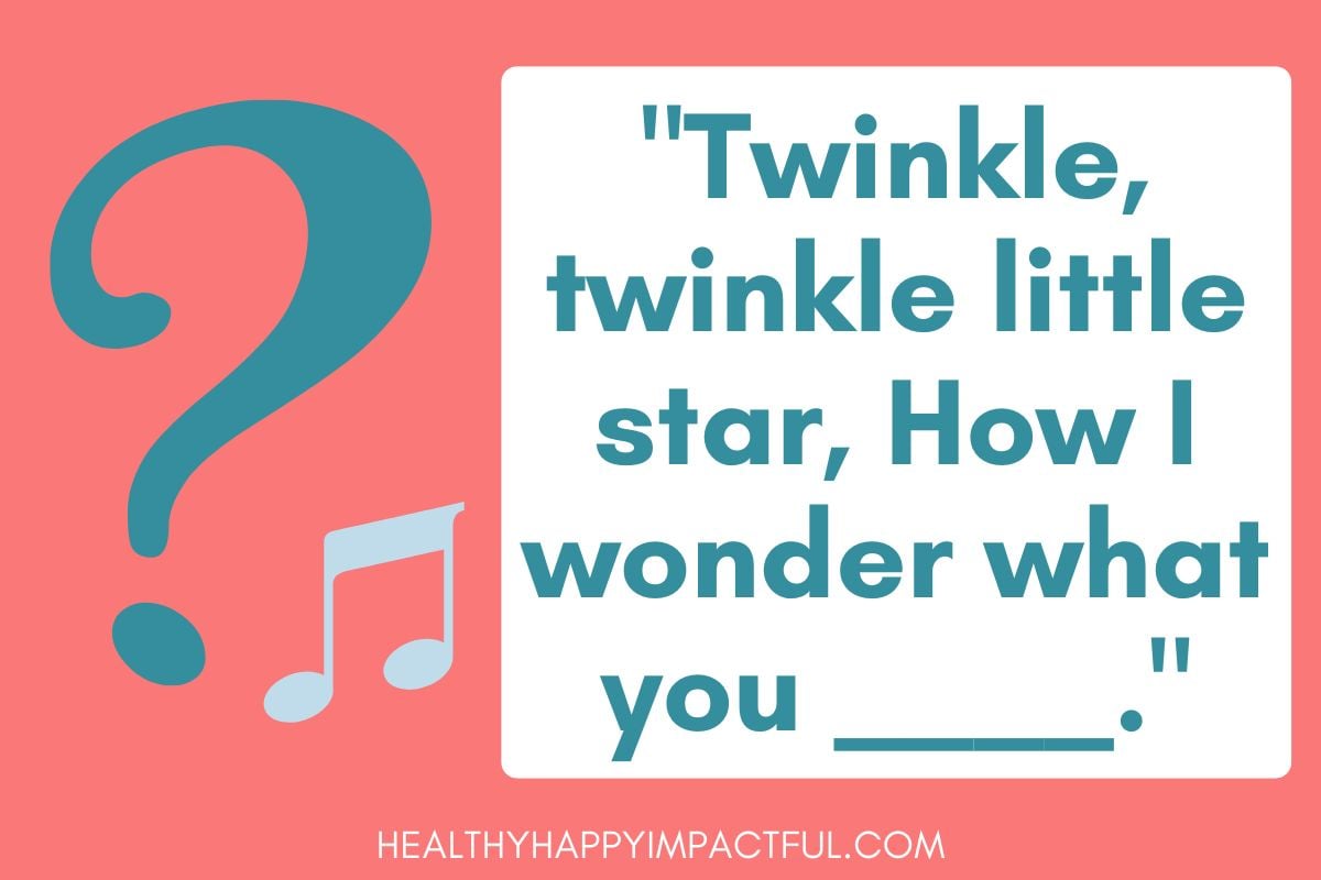 twinkle twinkle little star