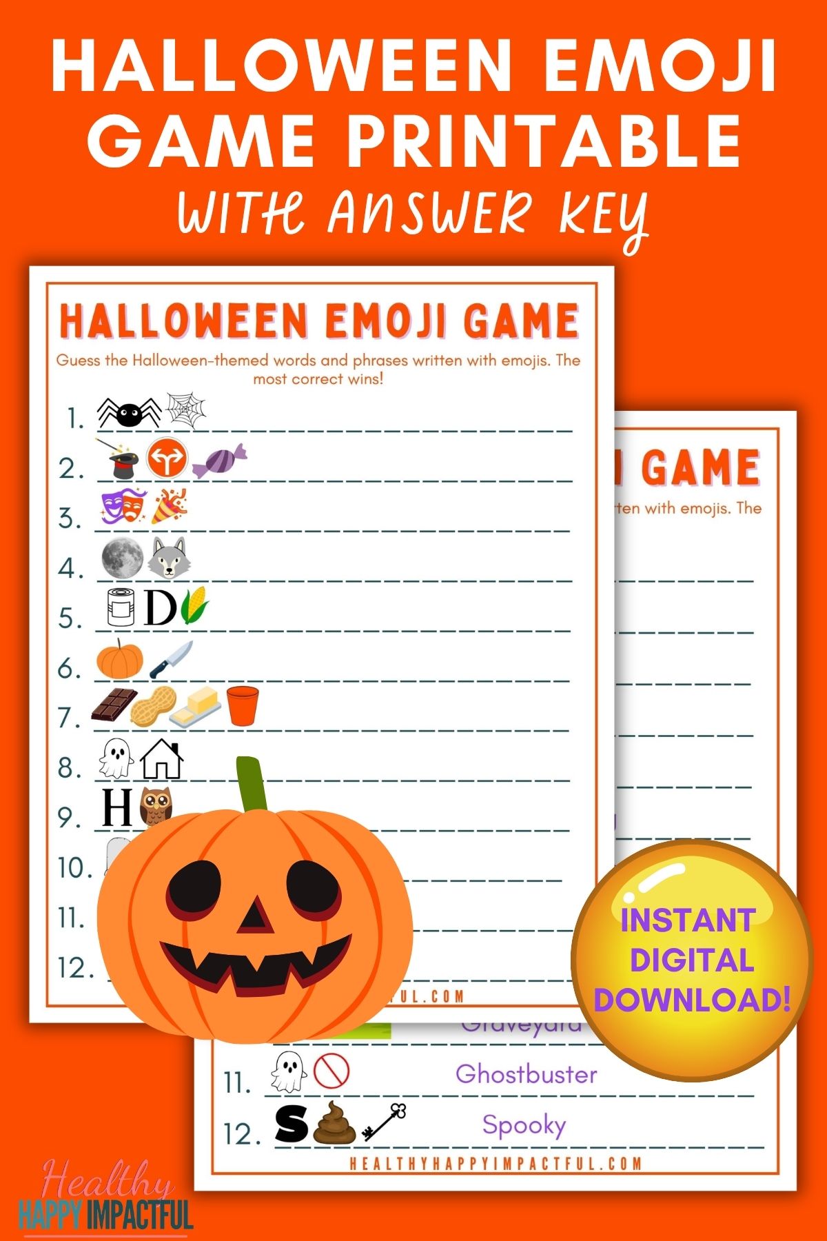 halloween emoji game printable
