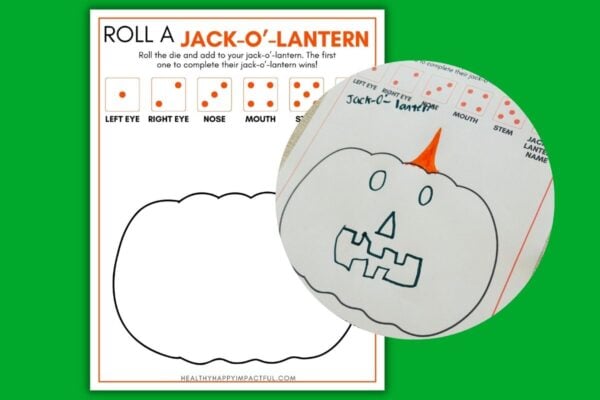 roll a jack-o-lantern dice game