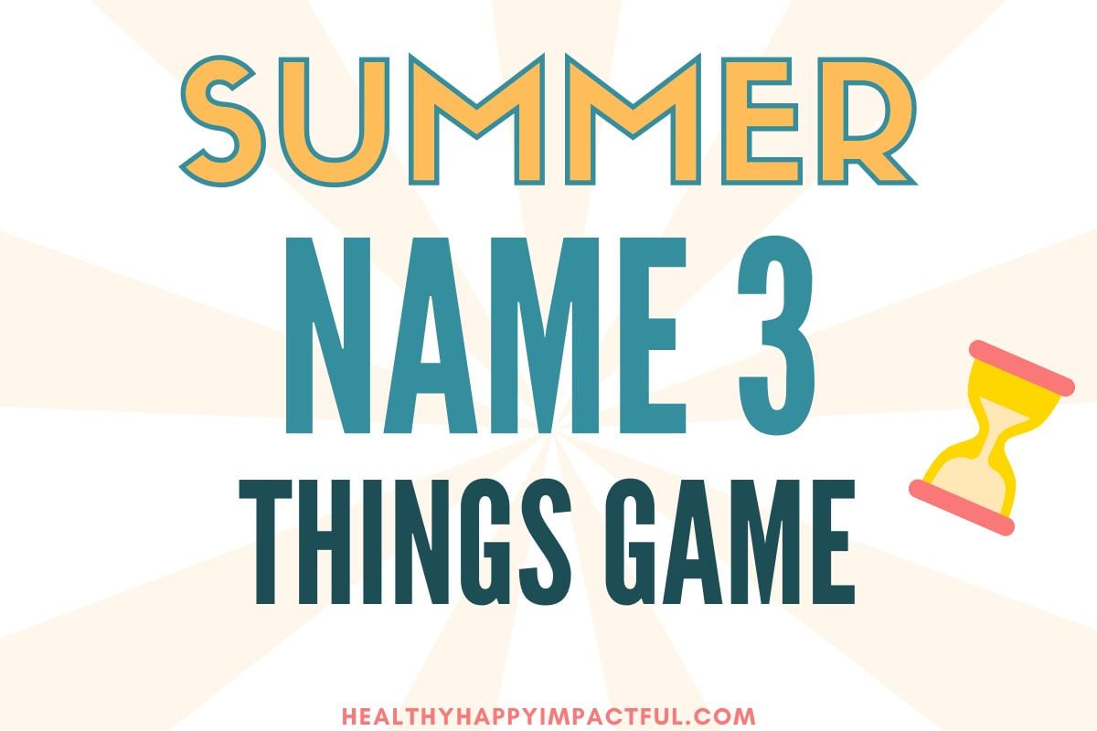 summer name 3 things game