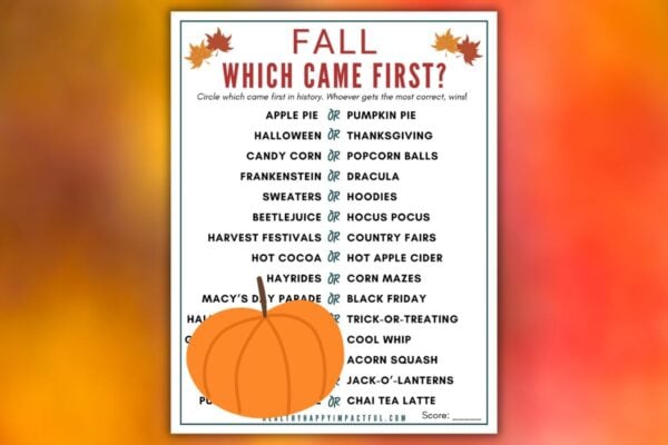 fall which came first trivia free printable game