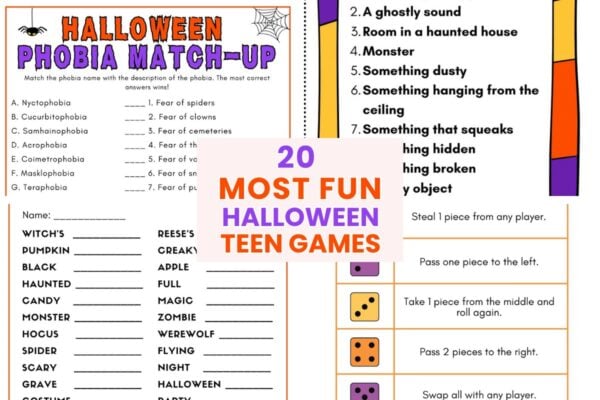 halloween party games for teenagers at school; ideas
