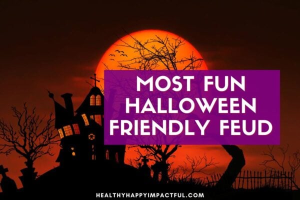 friendly feud survey showdown, halloween games for kids, teens, adults