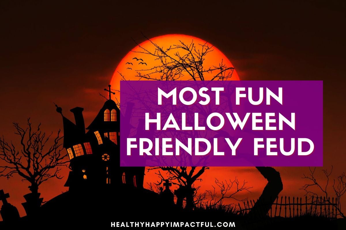 friendly feud survey showdown, halloween games for kids, teens, adults