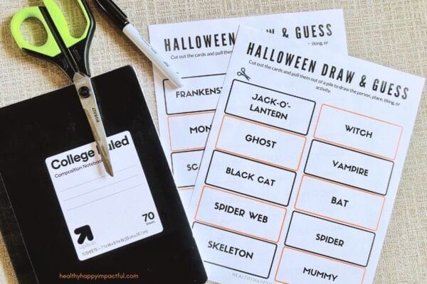Halloween Pictionary, Halloween Games