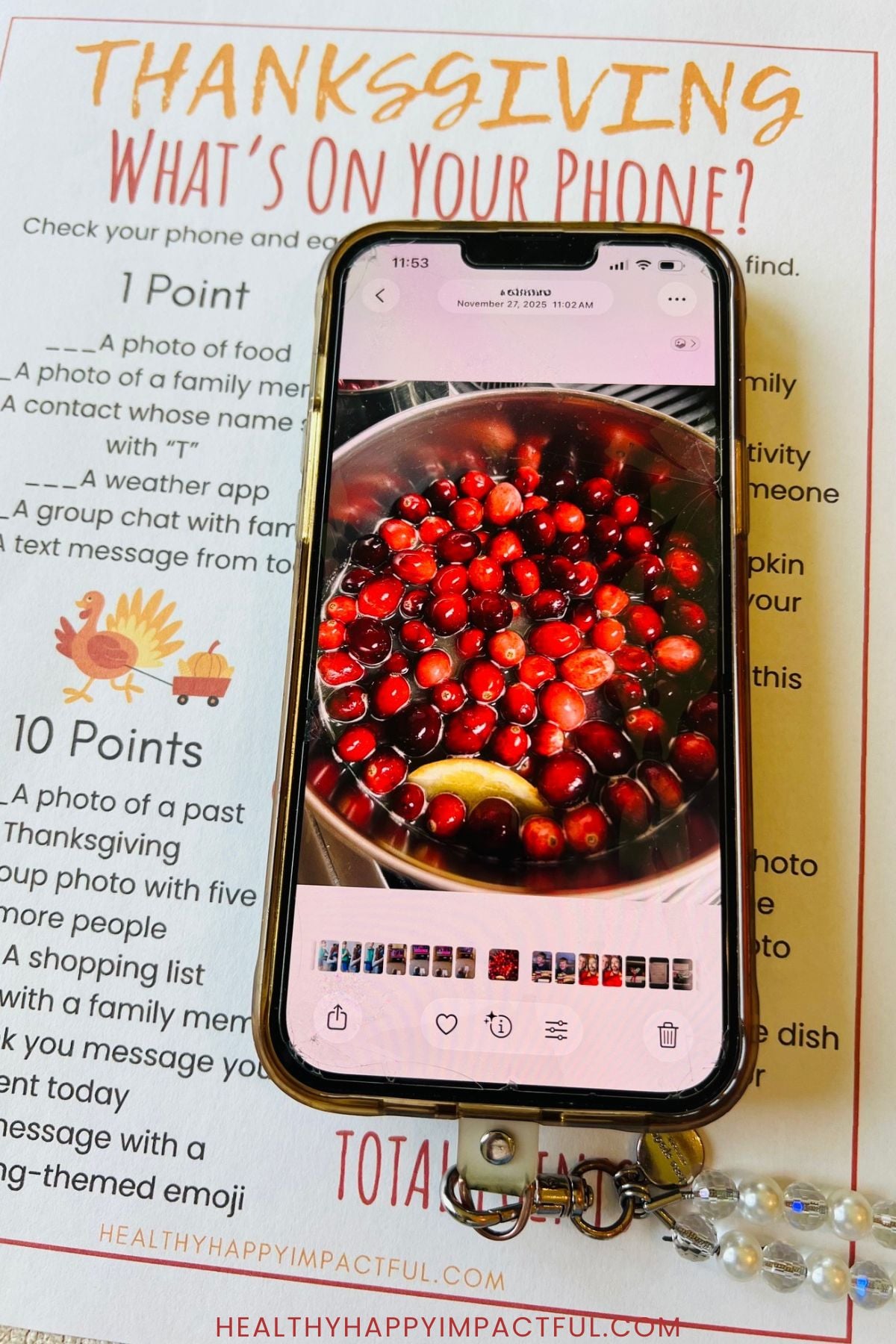 cranberry sauce; fall activities