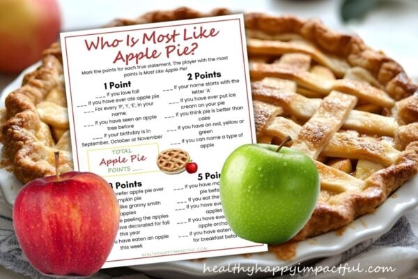 most like apple pie game party printable.