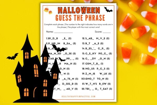 guess the phrase free printable Halloween game