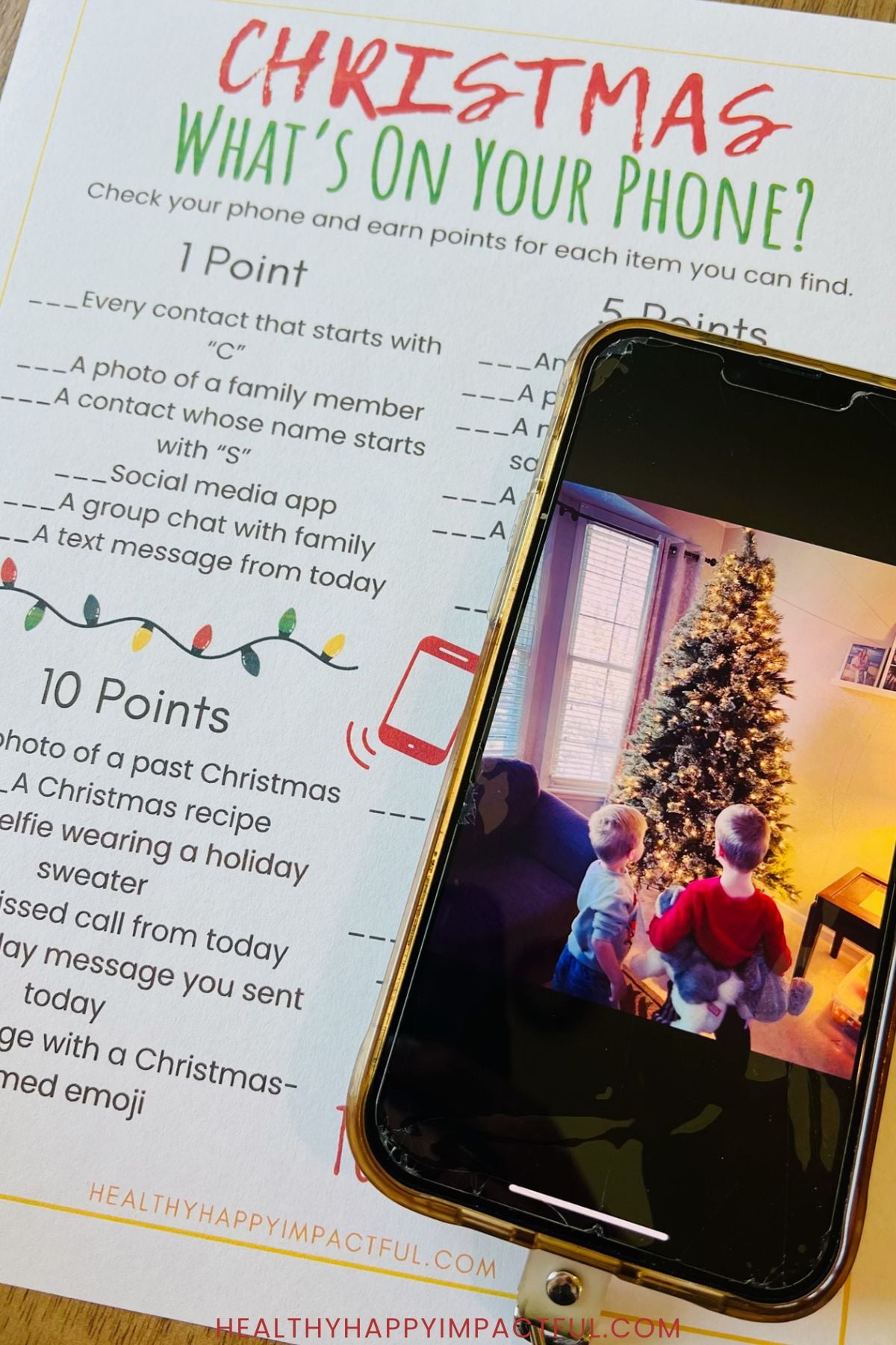 Christmas what's on your phone