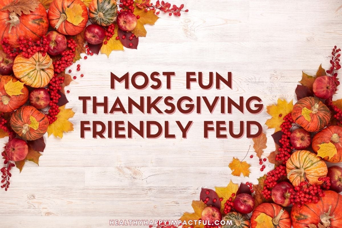 Friendly feud, family feud game for Thanksgiving