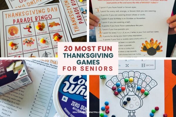 best fun Thanksgiving party games for seniors, older adults with teens and kids too