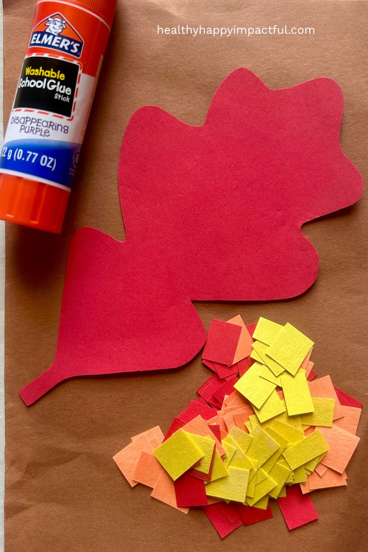 autumn mosaic fall craft for kids