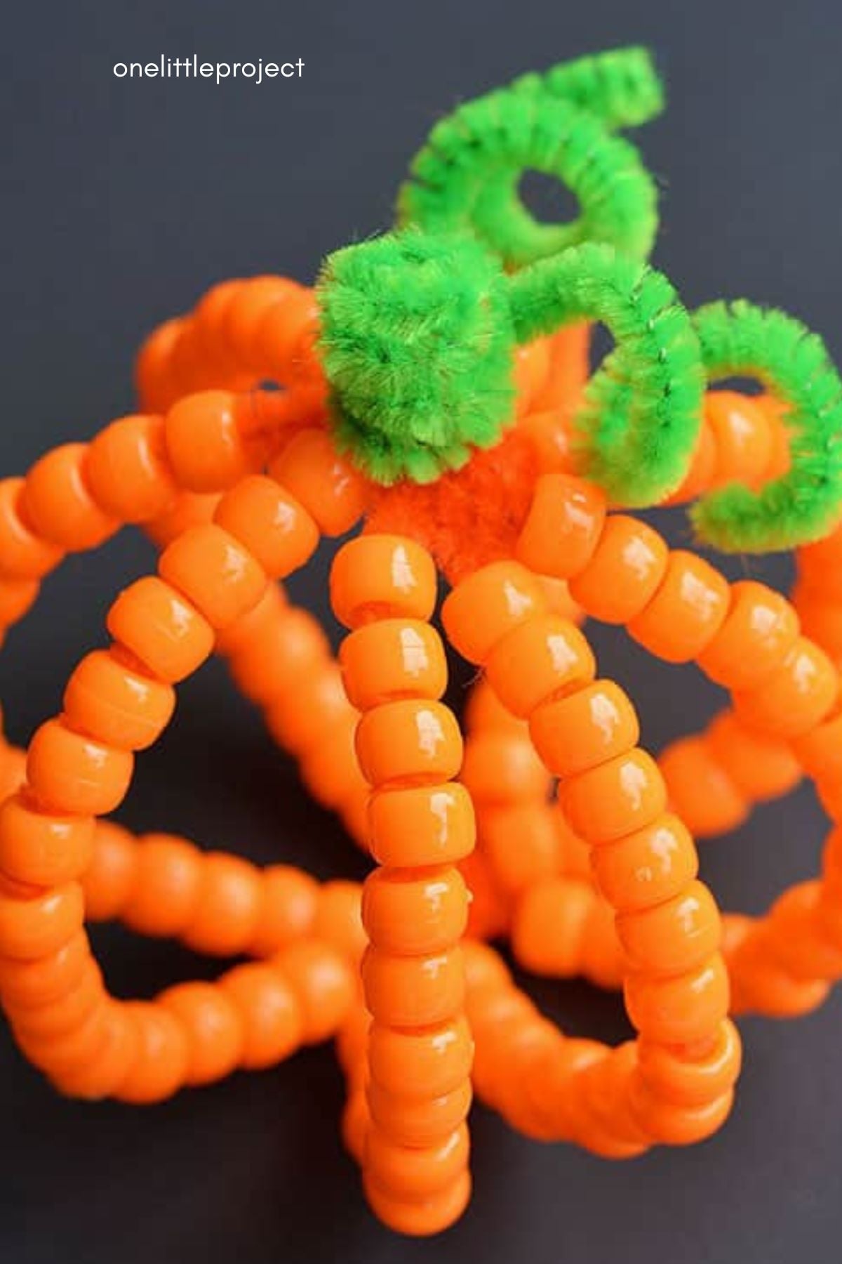 Thanksgiving beaded pumpkin craft for older kids