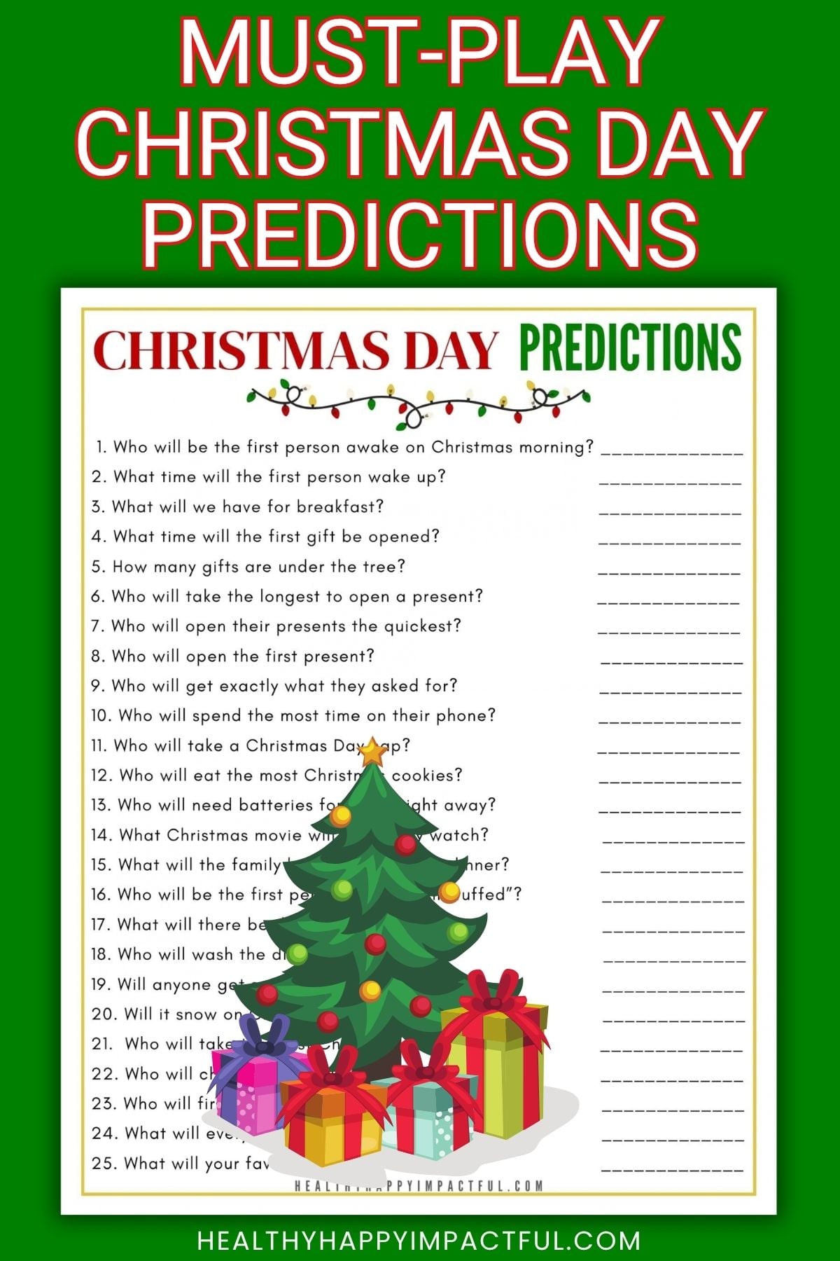christmas day predictions