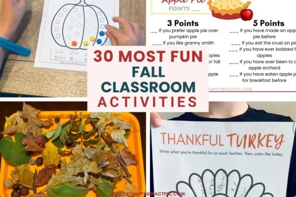 fall classroom activities; party games