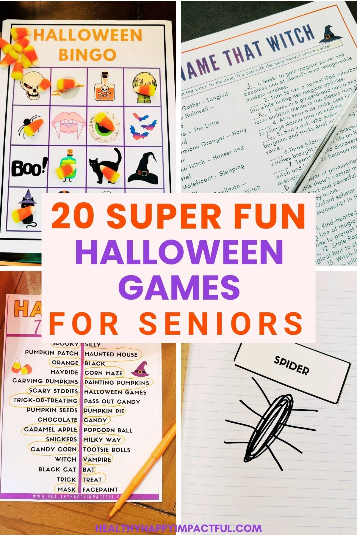 Seniors Halloween games, older adults, nursing home, senior living