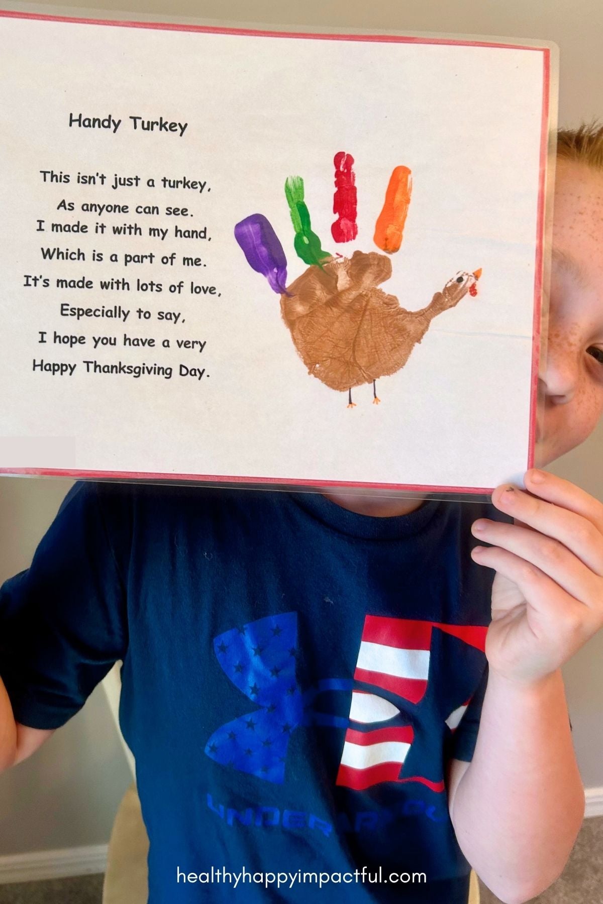 turkey handprint keepsake craft for kids