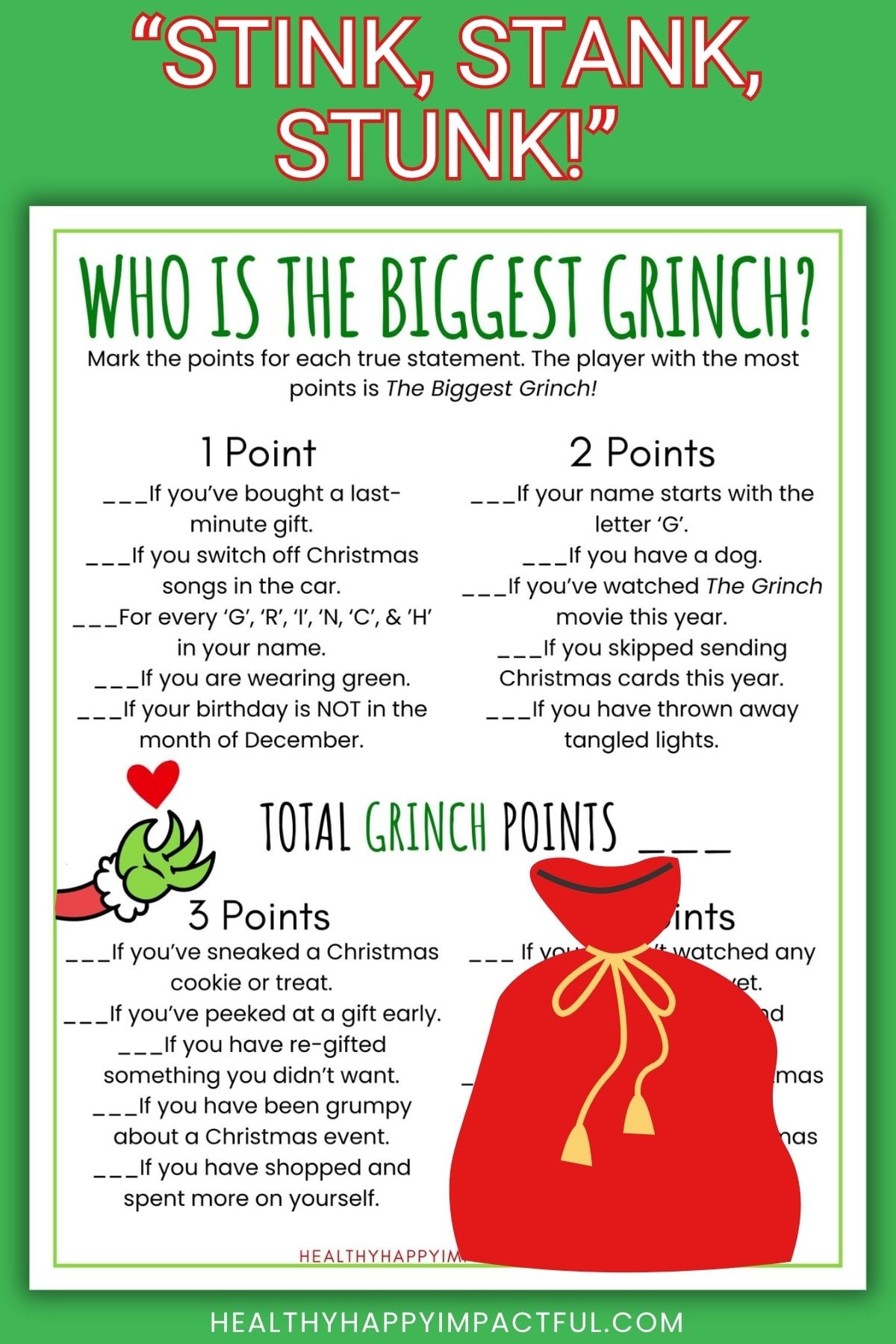 free printable who is the biggest grinch game questions