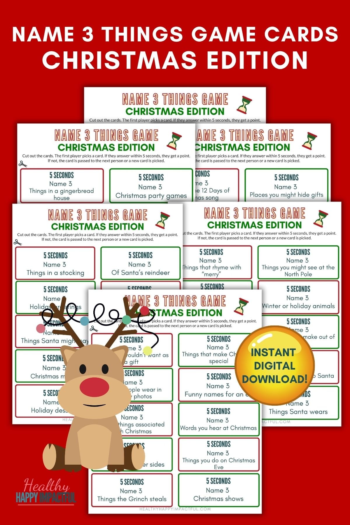 name 3 things in 5 seconds game cards pdf printable