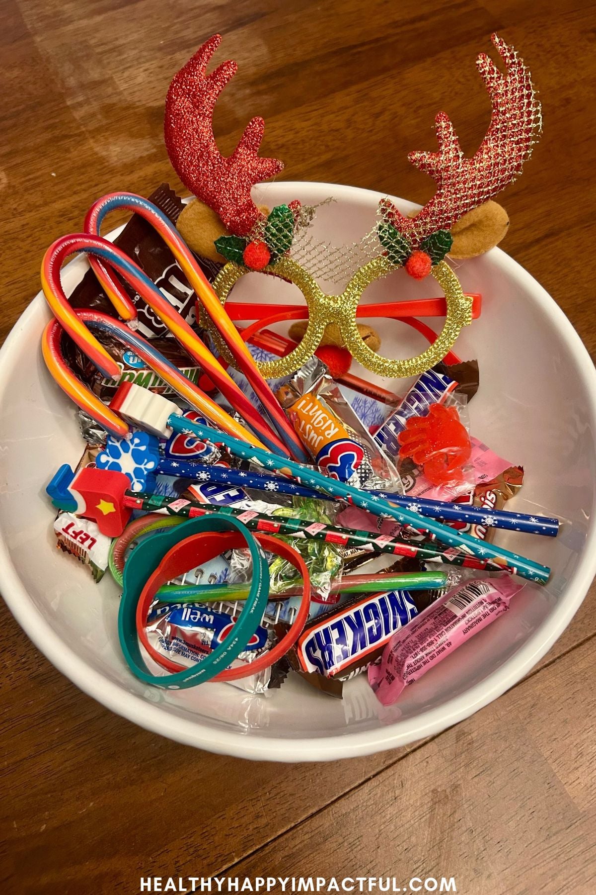 Christmas candy treat bowl