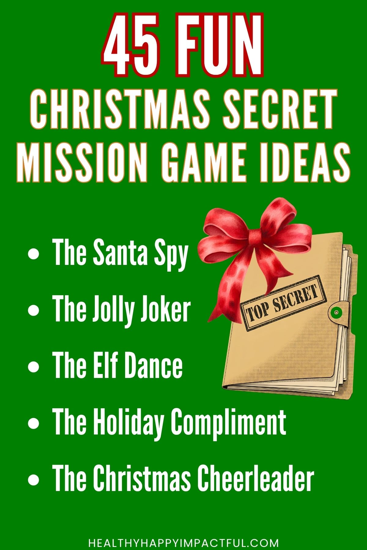 45 fun Christmas Secret Mission Ideas