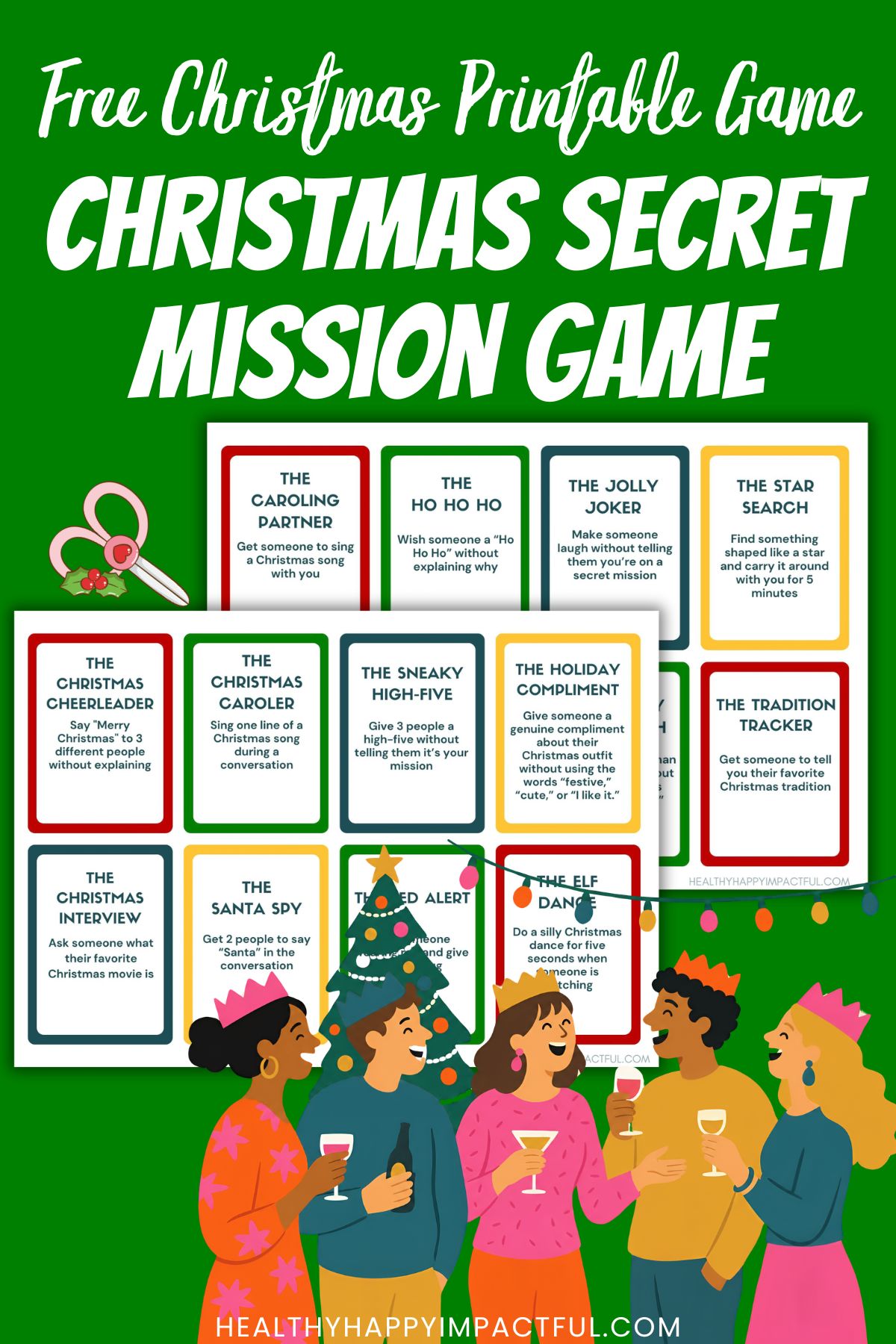 Christmas Printable Secret Mission Game