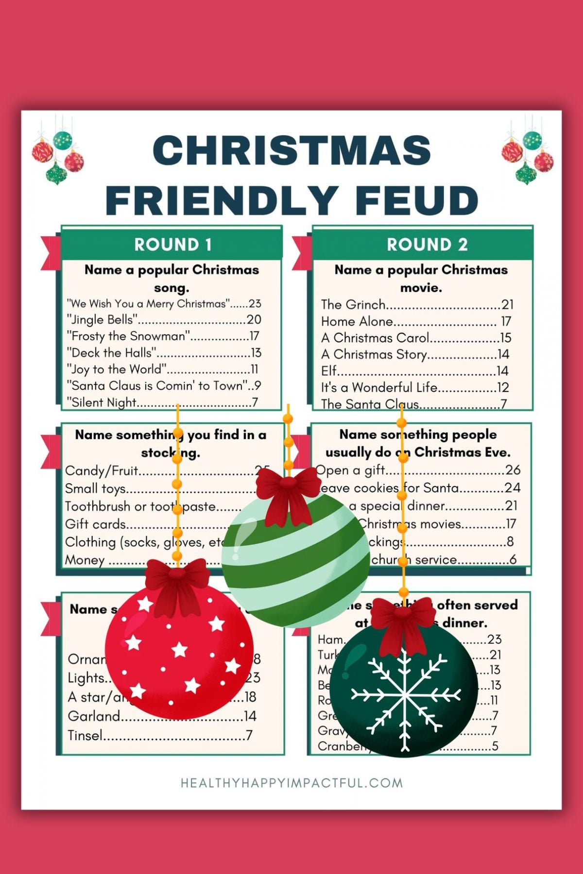 family style game, friendly feud