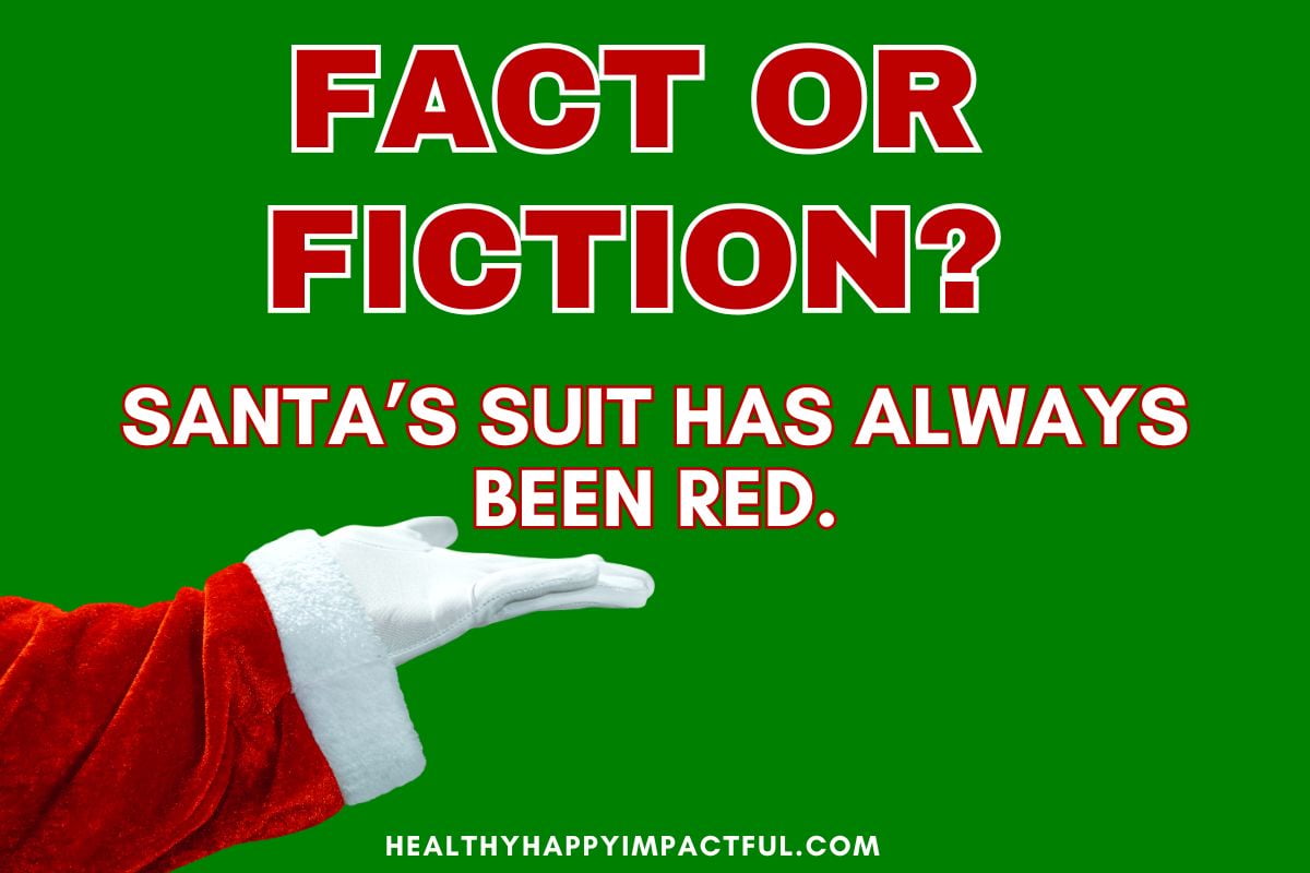 Santa's suit has always been red