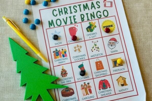 Christmas movie bingo free cards