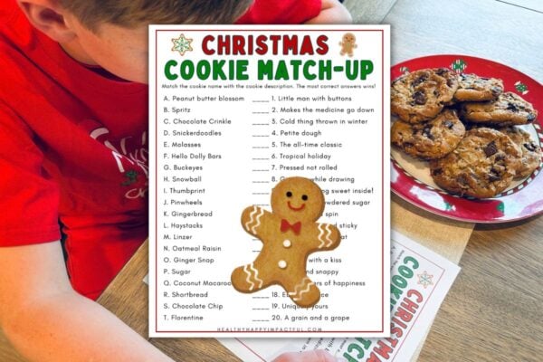 name that christmas cookie match up game for kids and adults