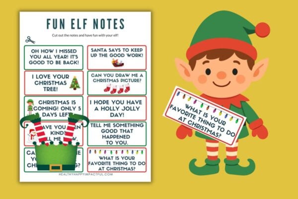free printable elf notes and letters