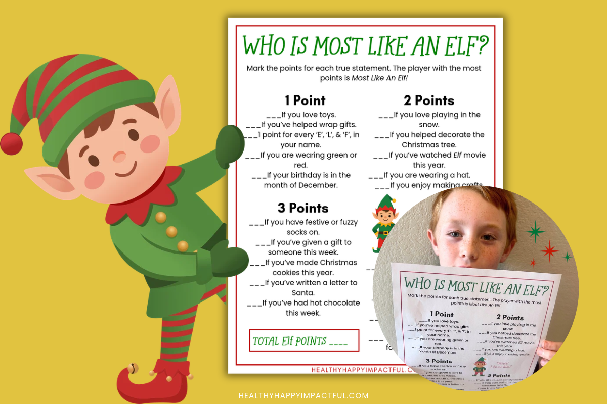 most like an elf christmas game