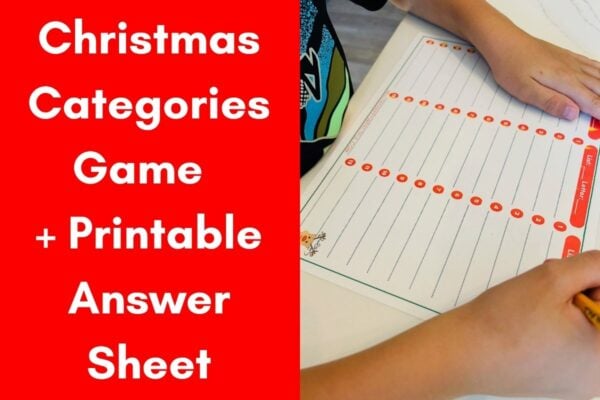 Christmas categories game